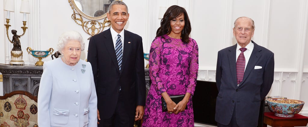Michelle Obama Oscar de la Renta Dress in London April 2016
