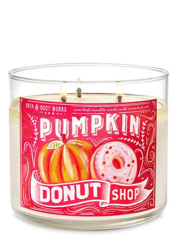 Pumpkin Donut Shop 3-Wick Candle
