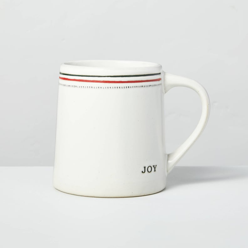 Merry & Joy Holiday Stripes Stoneware Mug