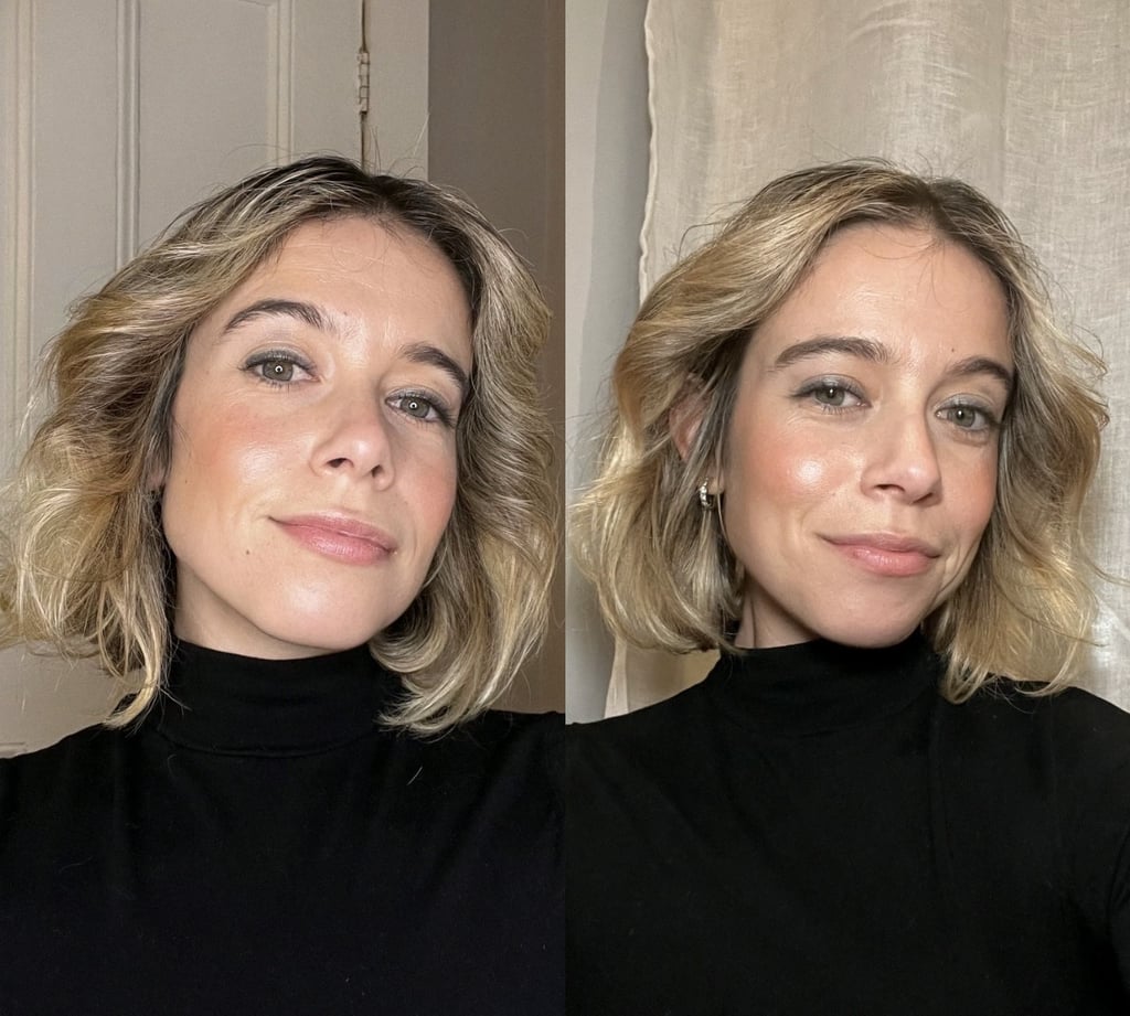 "In short, the Newmowa selfie light ($30, originally $32) is incredible. But I didn't believe the hype until I had it in my hands and started using it myself. The many, many TikToks I scrolled through made the quality look promising, but I almost felt like the illumination would be too bright and harsh for me. When I looked at these comparison shots side-by-side, I was blown away. The photo at left was taken with the Lume Cube Ring Light Pro ($280), which you'd assume to be superior quality given the $250-plus price difference. And while Lume Cube's ring certainly makes for professional lighting, the Newmowa snap just comes off more natural-looking and softer. It's important to note that both lights can be adjusted to either a white or yellow tone, but only the Newmowa light allows you to blend both shades together with both sets of bulbs — which was my exact setting when I snapped the pic at right.
I use the Newmowa light for all my virtual meetings, even when I take them on my large desktop instead of my laptop. I simply clip it onto my portable phone stand that sits on my desk, and it instantly enhances and clarifies my face on the video call. Of course, the lightweight, portable design is what makes it so convenient — plus the 135-minute battery, which can be easily recharged in about an hour." — Sarah Wasilak, associate content director, shopping
Rating: