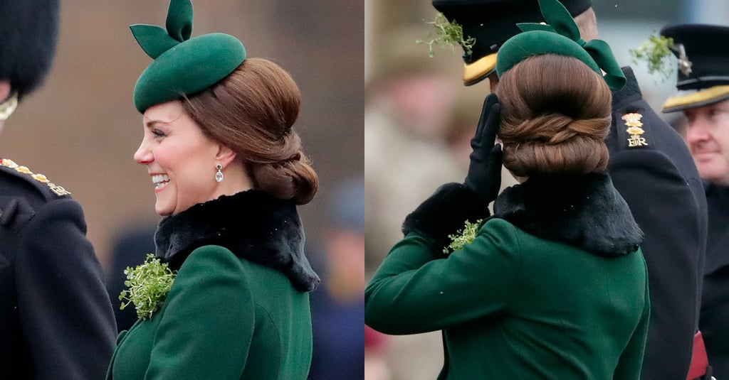 Kate Middleton's Basket-Weave Chignon, 2018