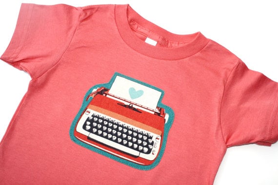 typewriter tee