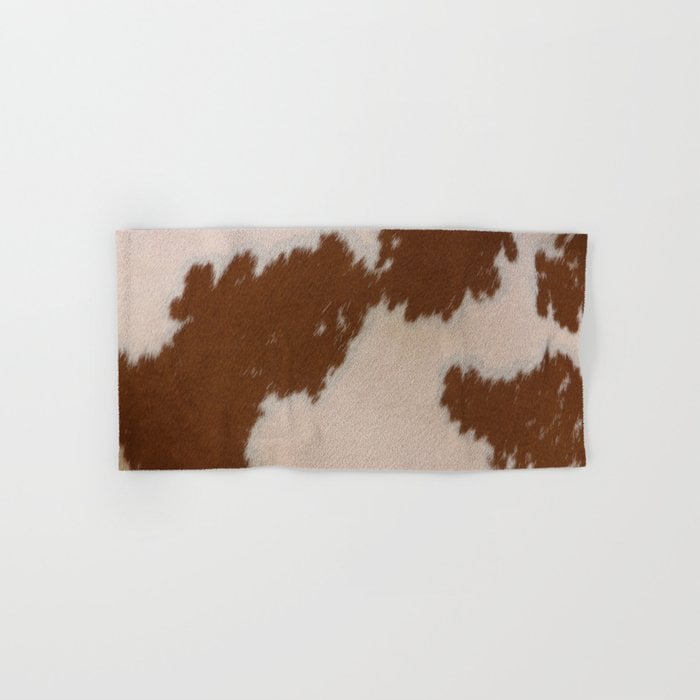 Light Brown Cowhide Hand & Bath Towel