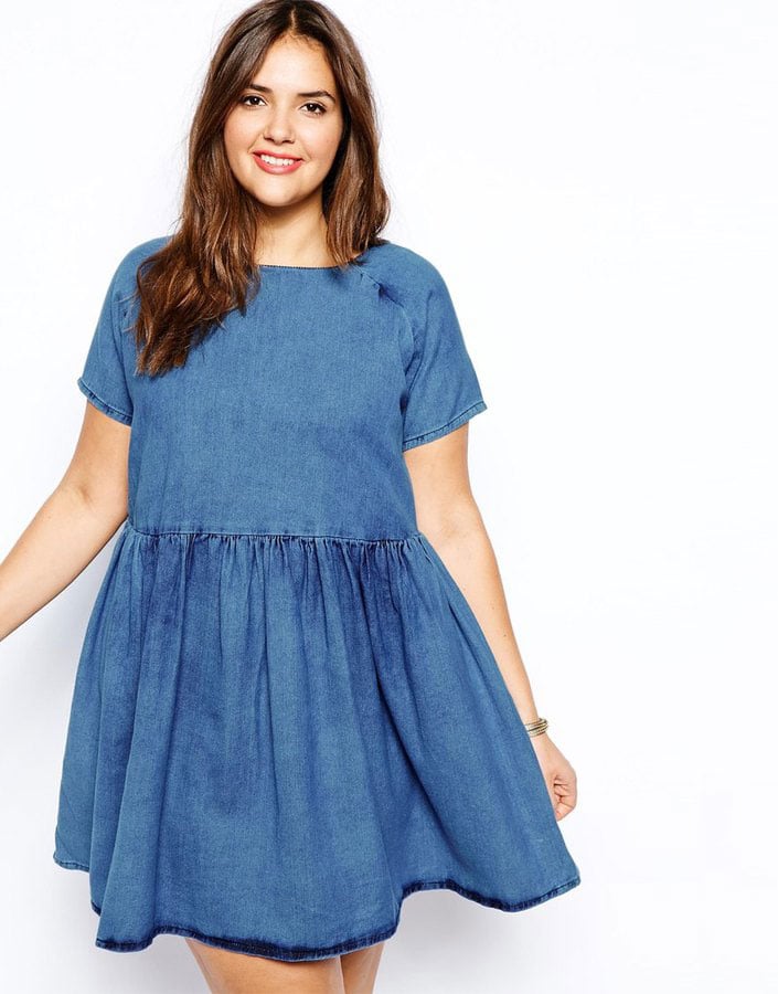 asos denim dress plus size