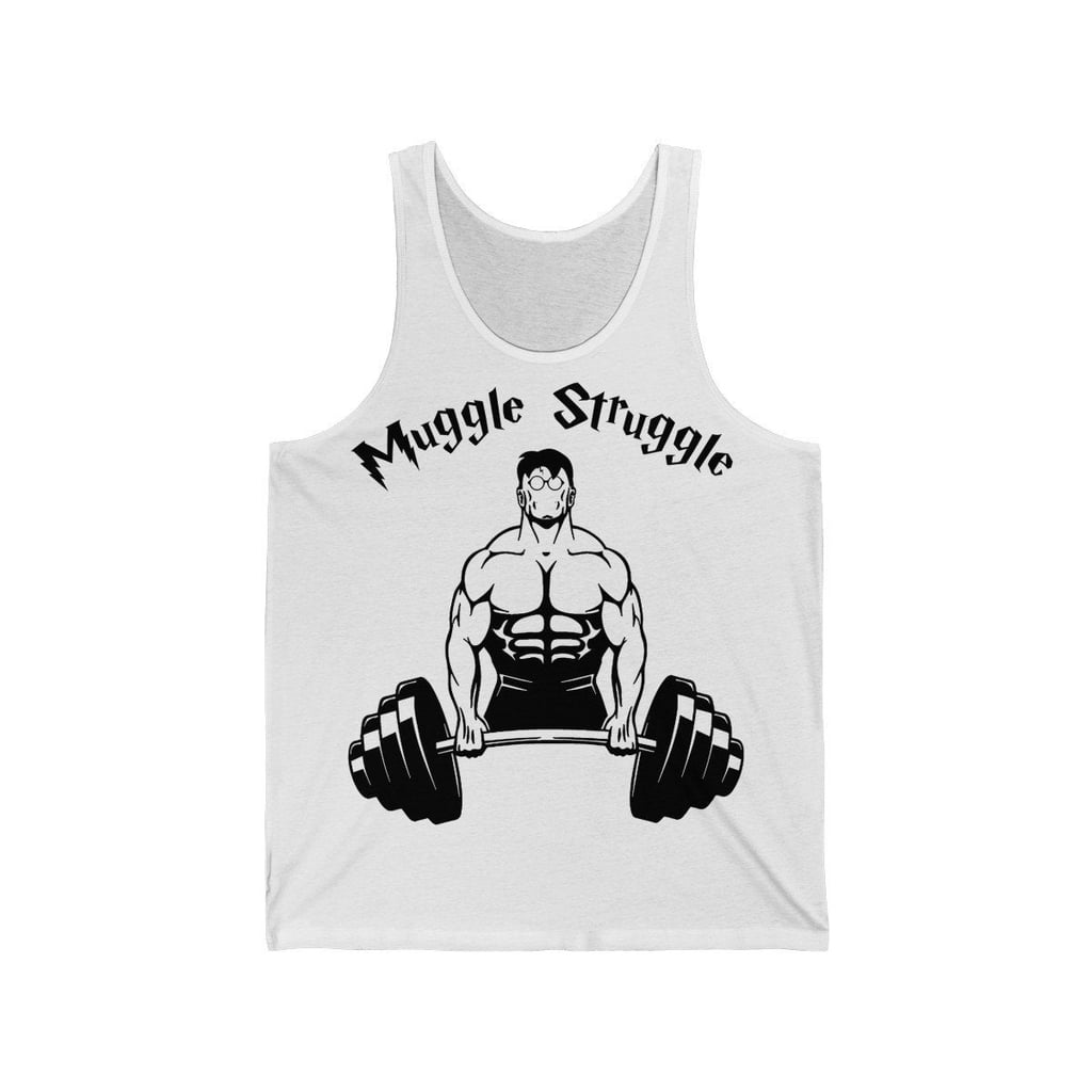 kortademigheid Humaan microfoon Harry Potter Muggle Struggle Gym Tank Top | Say "Accio Abs" at the Gym With  These Harry Potter Workout Shirts | POPSUGAR Fitness Photo 10