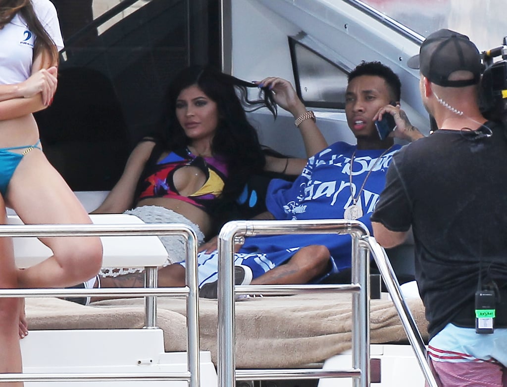 Kylie Jenner and Tyga Hold Hands in St. Barts | Pictures