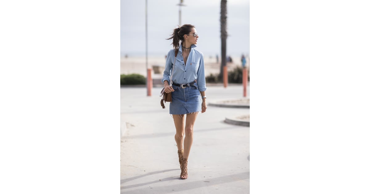 Double denim with lace-up sandals | Summer Outfit Ideas For 30 ...