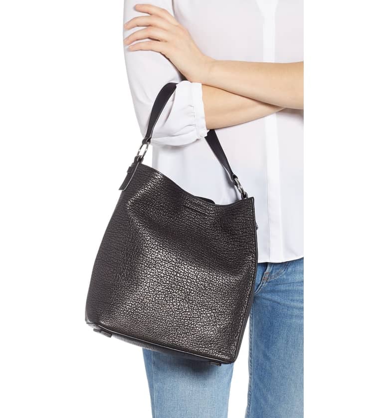 ALLSAINTS Small Voltaire North/South Leather Tote