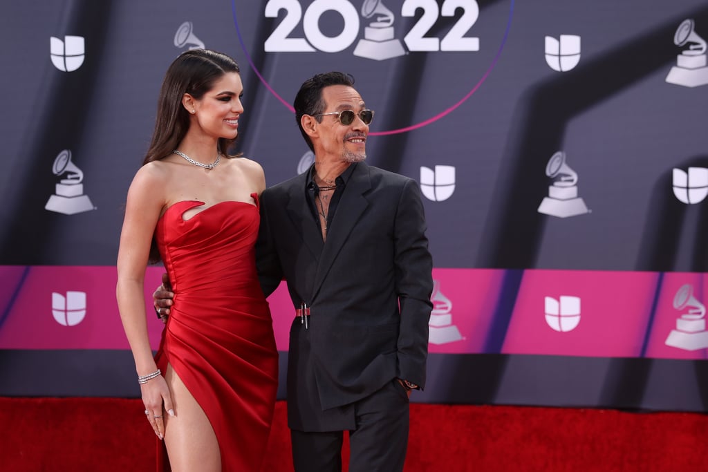Marc Anthony and Fiancée Nadia Ferreira at the Latin Grammys