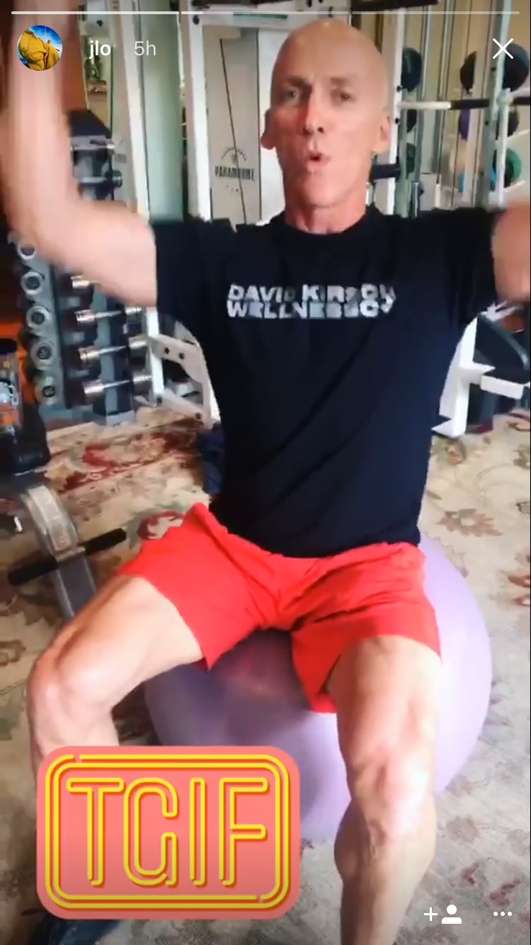 Jennifer Lopez Working Out With David Kirsch Video POPSUGAR Fitness