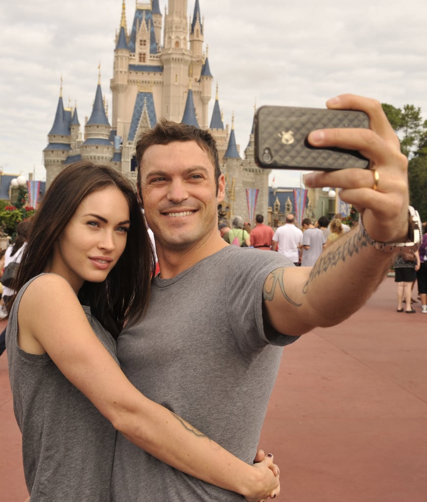 Brian and Megan snapped an adorable selfie during a day at Disney World in November 2010.