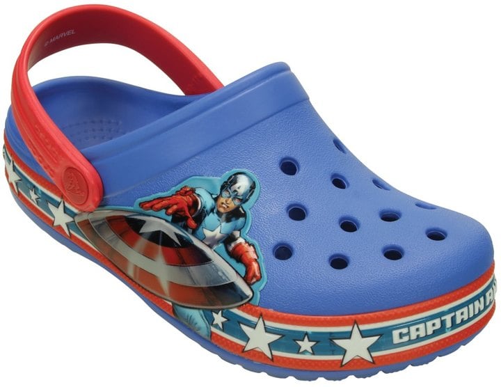 Crocs Boys' Captain America Clog | 30+ Gifts For the Kid Who's Obsessed  With Superheroes | POPSUGAR Family Photo 34