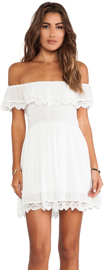Raga White Lace Off-the-Shoulder Dress