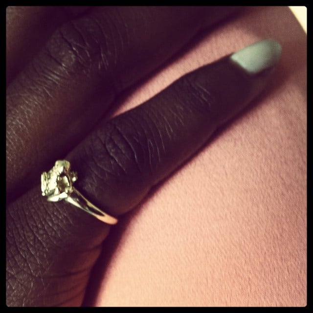 Best actress nominee Lupita Nyong'o shared a close-up snap of her mint manicure.
Source: Instagram user lupitanyongo