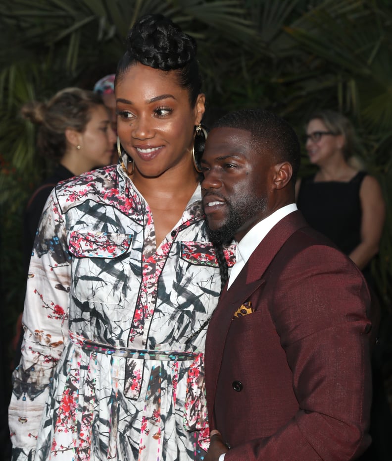 BEVERLY HILLS, CA - AUGUST 03:  Tiffany Haddish and Kevin Hart attend Kevin Hart And Jon Feltheimer Host Launch Of Laugh Out Loud at a Private Residence on August 3, 2017 in Beverly Hills, California.  (Photo by Jerritt Clark/WireImage)