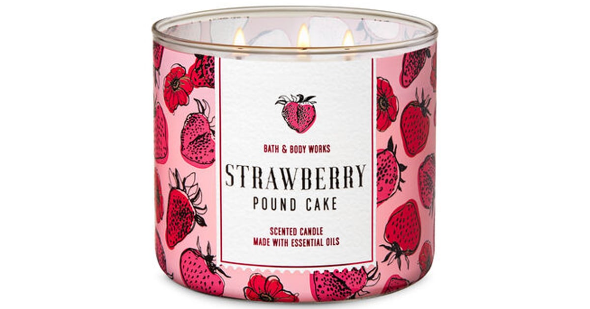 Bath and Body Works Strawberry Pound Cake 3Wick Candle