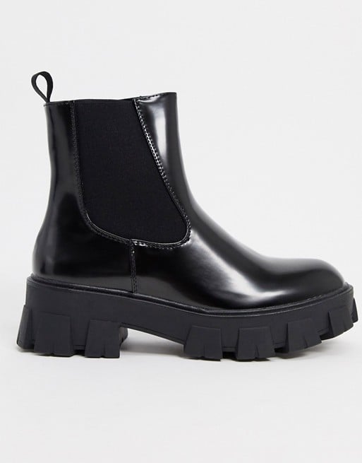 Missguided chunky sole chelsea boot in black Fall s 5 Biggest