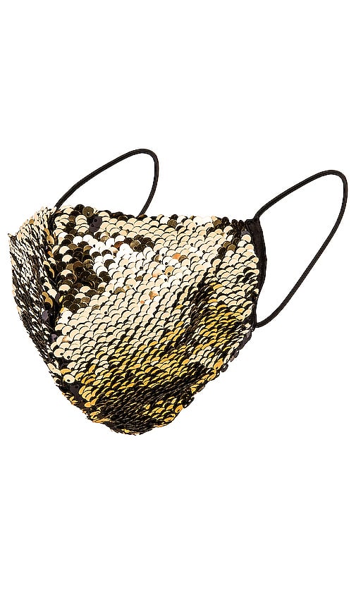 Eugenia Kim's Sculpted Sequin Face Mask in Black
