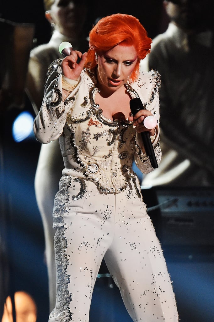 Lady Gaga David Bowie Grammys Tribute Makeup