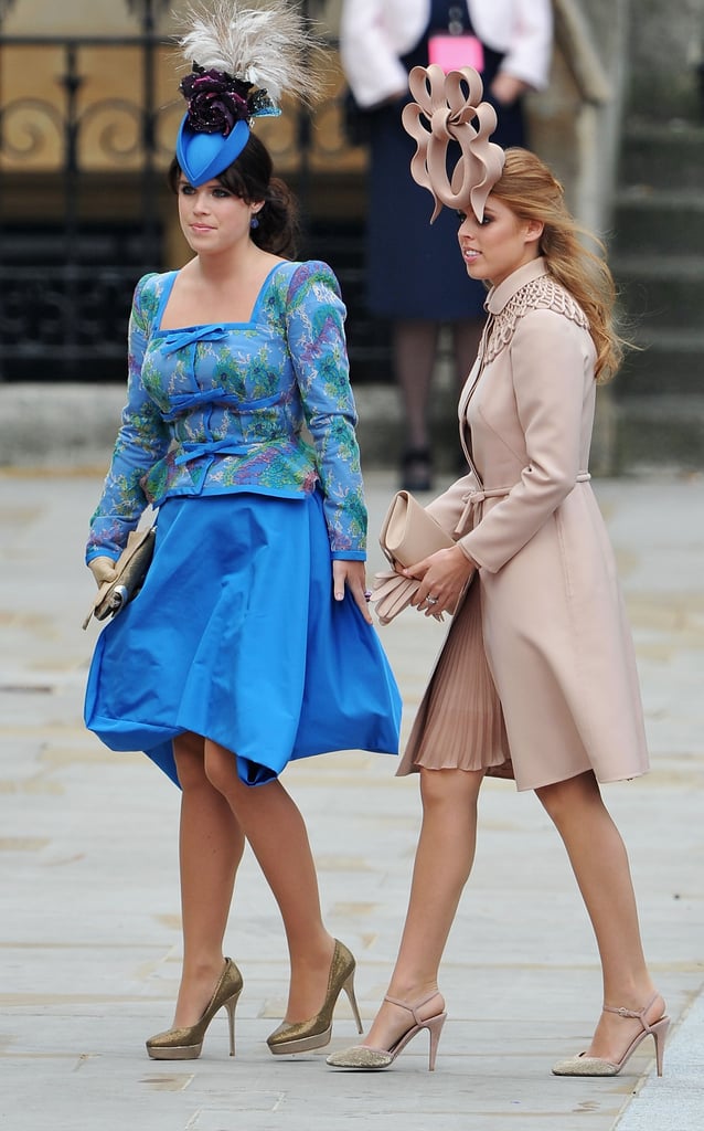 Together, the sisters made two of the most memorable (hat) entrances at the royal wedding in April 2011.