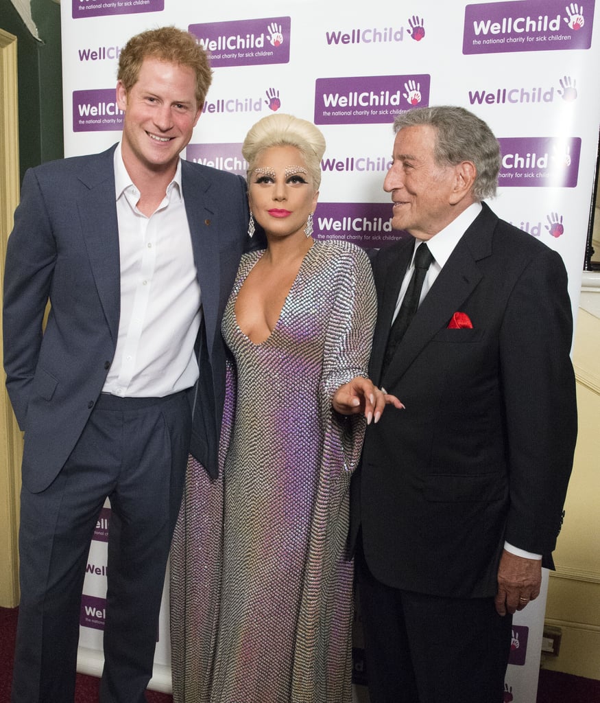 Prince Harry and Lady Gaga at the WellChild Gala in London