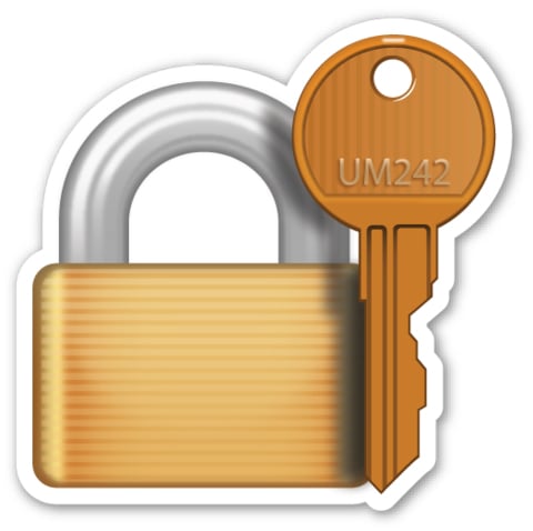 This lock emoji corresponds with an actual key.