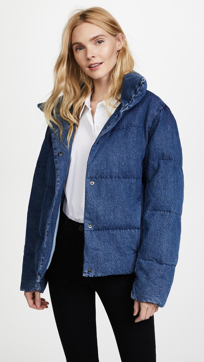 PRPS Denim Quilted Puffer Jacket