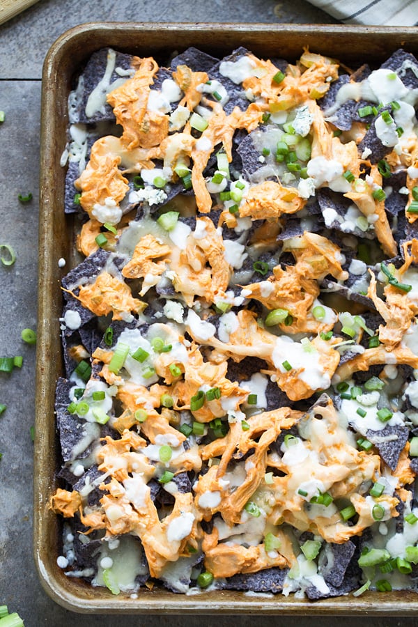 Buffalo Chicken Dip Nachos