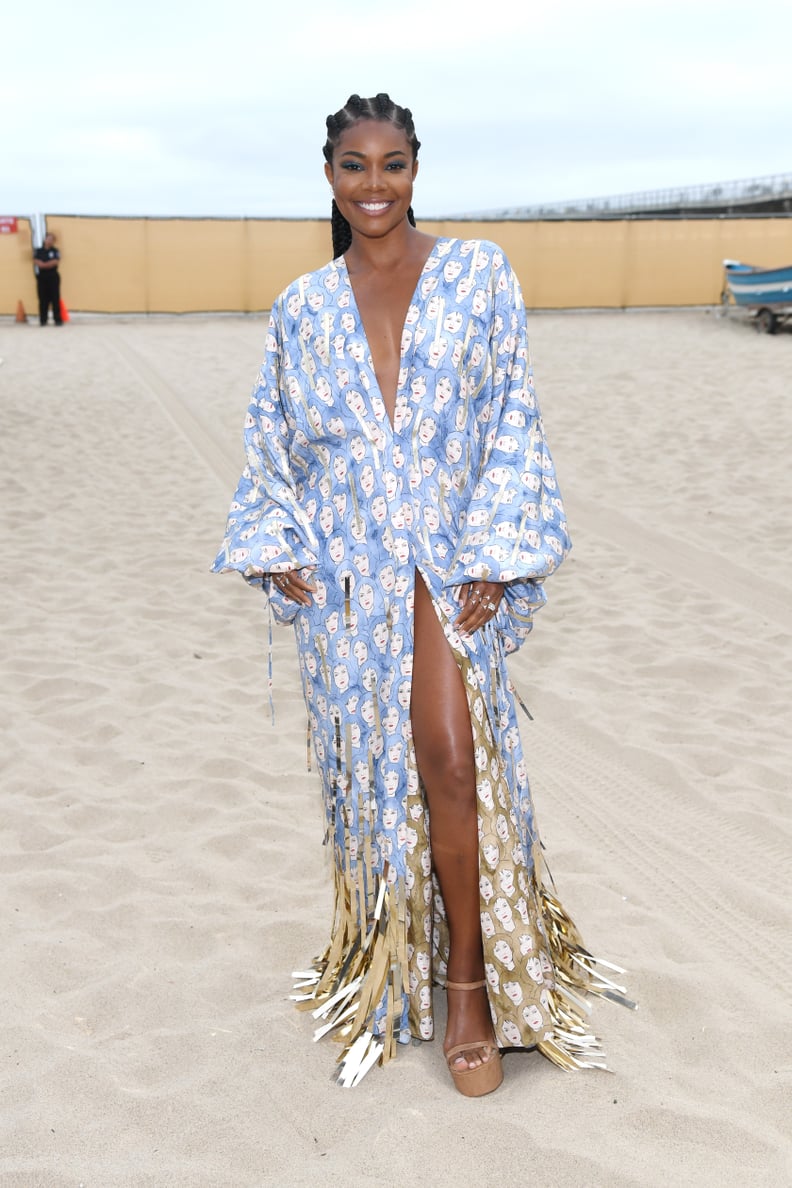 Gabrielle Union Wearing Steve Madden Platform Sandals at Fox's Teen Choice Awards in 2019