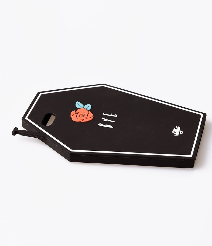 Valfre Black Coffin & Red Rose Silicone iPhone Case ($36)