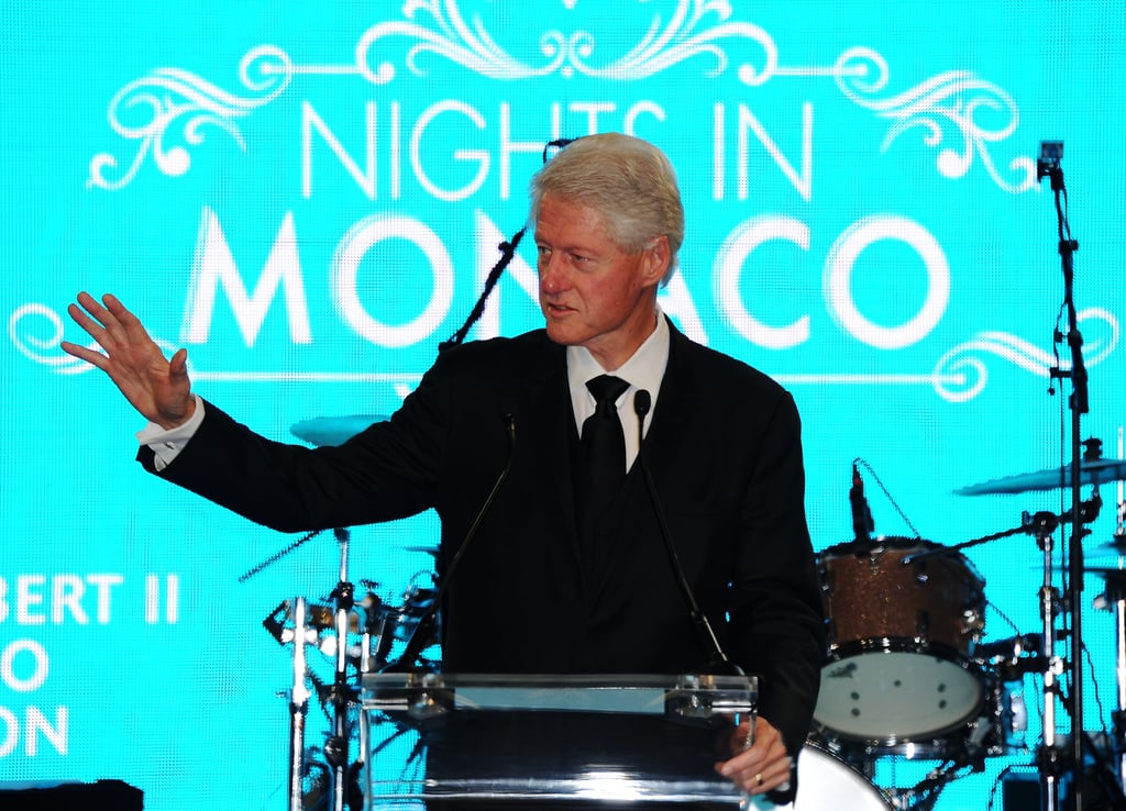 Bill Clinton took to the podium at the Nights in Monaco Gala Fundraiser.
Bill Clinton took to the podium at the Nights in Monaco Gala Fundraiser.
