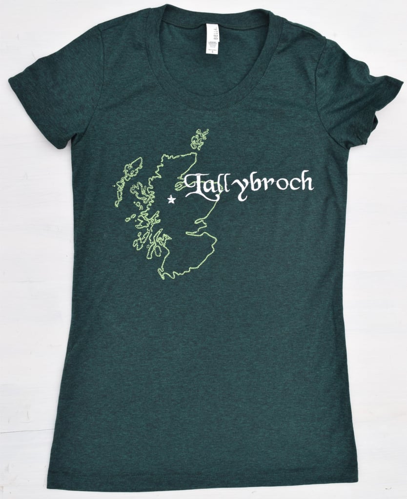 An Embroidered Lallybroch T-Shirt