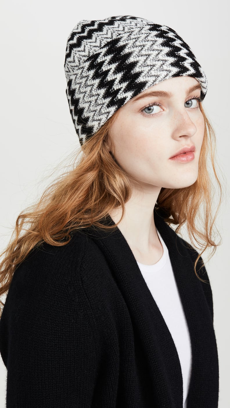 Missoni Black and White Zig Zag Beanie