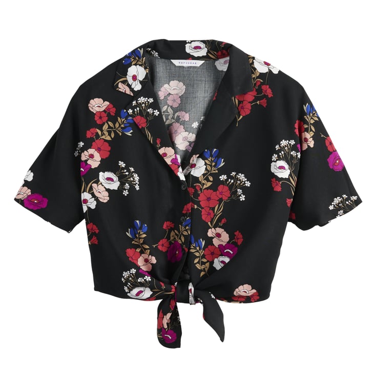 POPSUGAR Knot Front Camp Shirt Camp Shirts From The POPSUGAR at Kohl