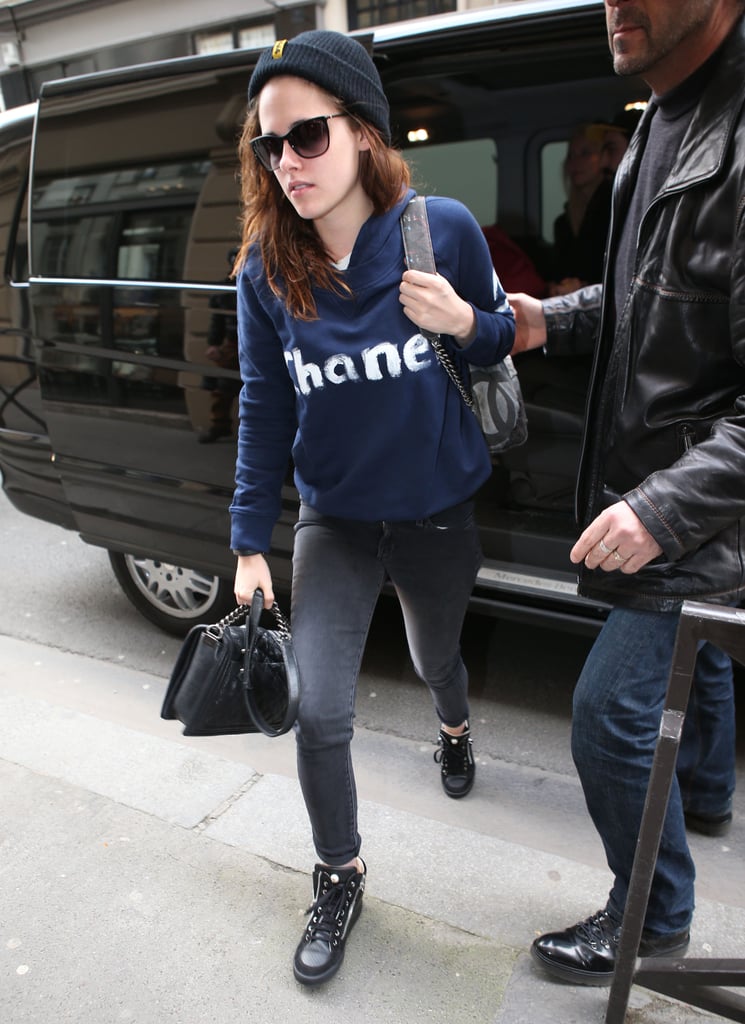 Kristen Stewart Meets With Karl Lagerfeld in Paris | Photos