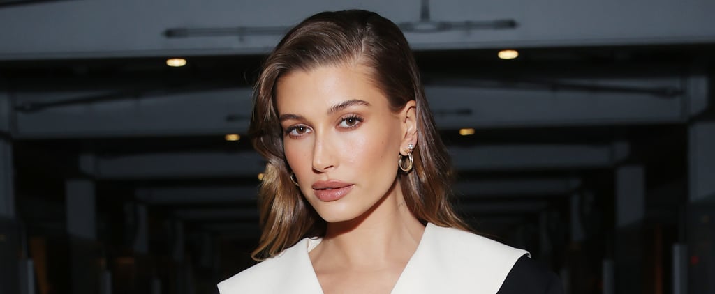 Hailey's Bieber Vintage Tee and Low-Rise Miniskirt