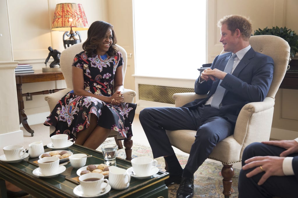 When the first lady was visiting the UK earlier this year without her husband, not only was she invited to Kensington Palace for tea, but so were her daughters, Malia and Sasha, and her mother, Marian Robinson.