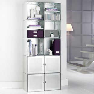 Galvanized QBO Steel Cube Home Library
