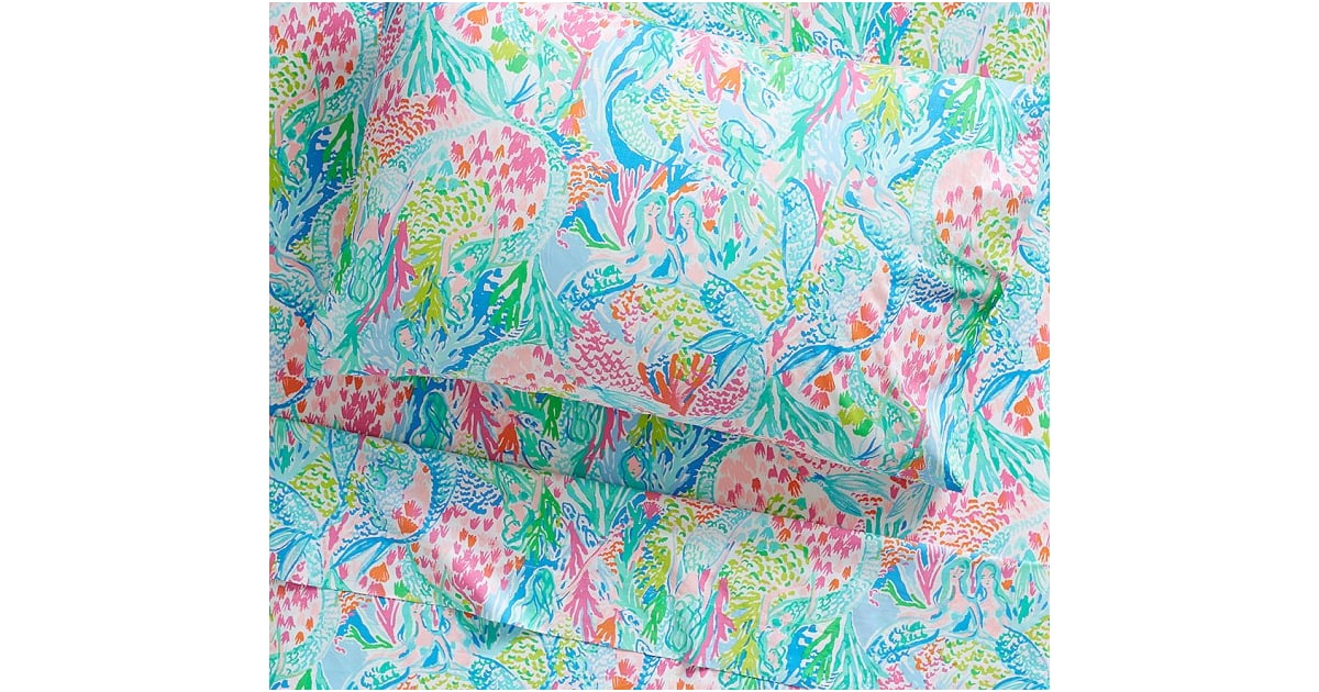 Organic Mermaid Cove Sheet Set Pottery Barn and Lilly Pulitzer