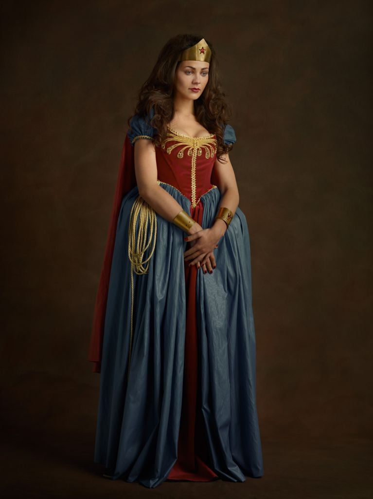 Wonder Woman: "Woman in Red and Blue With Diadem and Lasso"