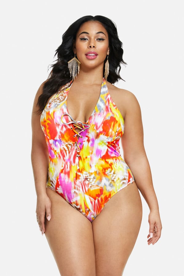 Fashion to Figure Marcela Lace-Up Swimsuit