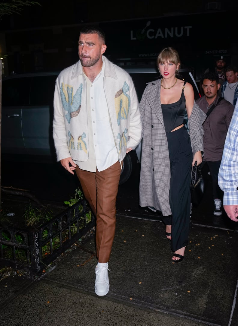 Taylor Swift and Travis Kelce at the "SNL" Afterparty in New York City, October 2023