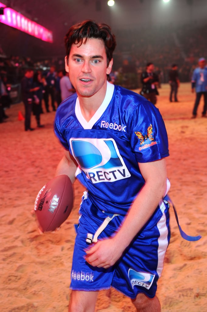 Matt Bomer took charge during the sixth annual Celebrity Beach Bowl Game.