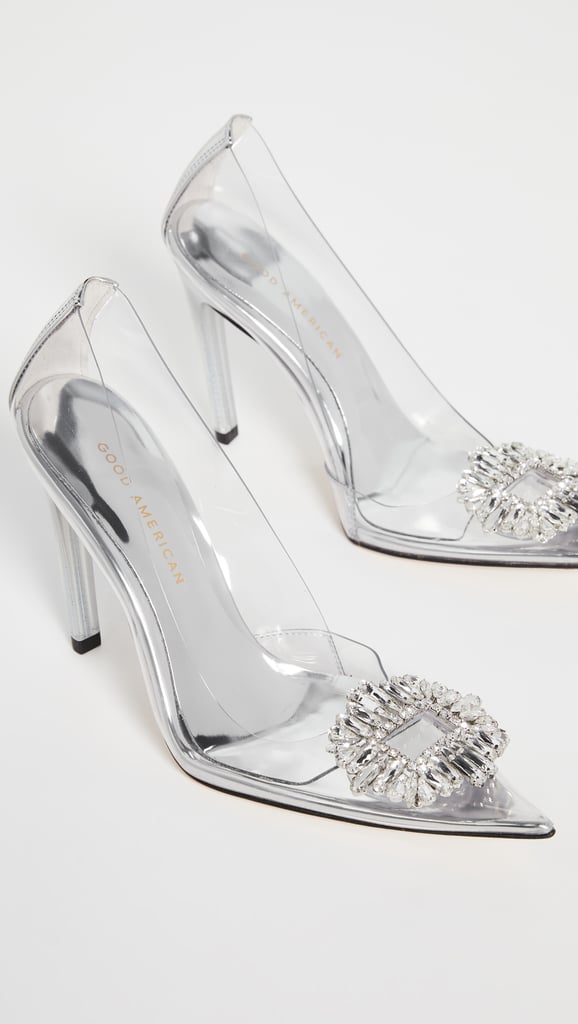 Good American Cinderella Jeweled Pumps