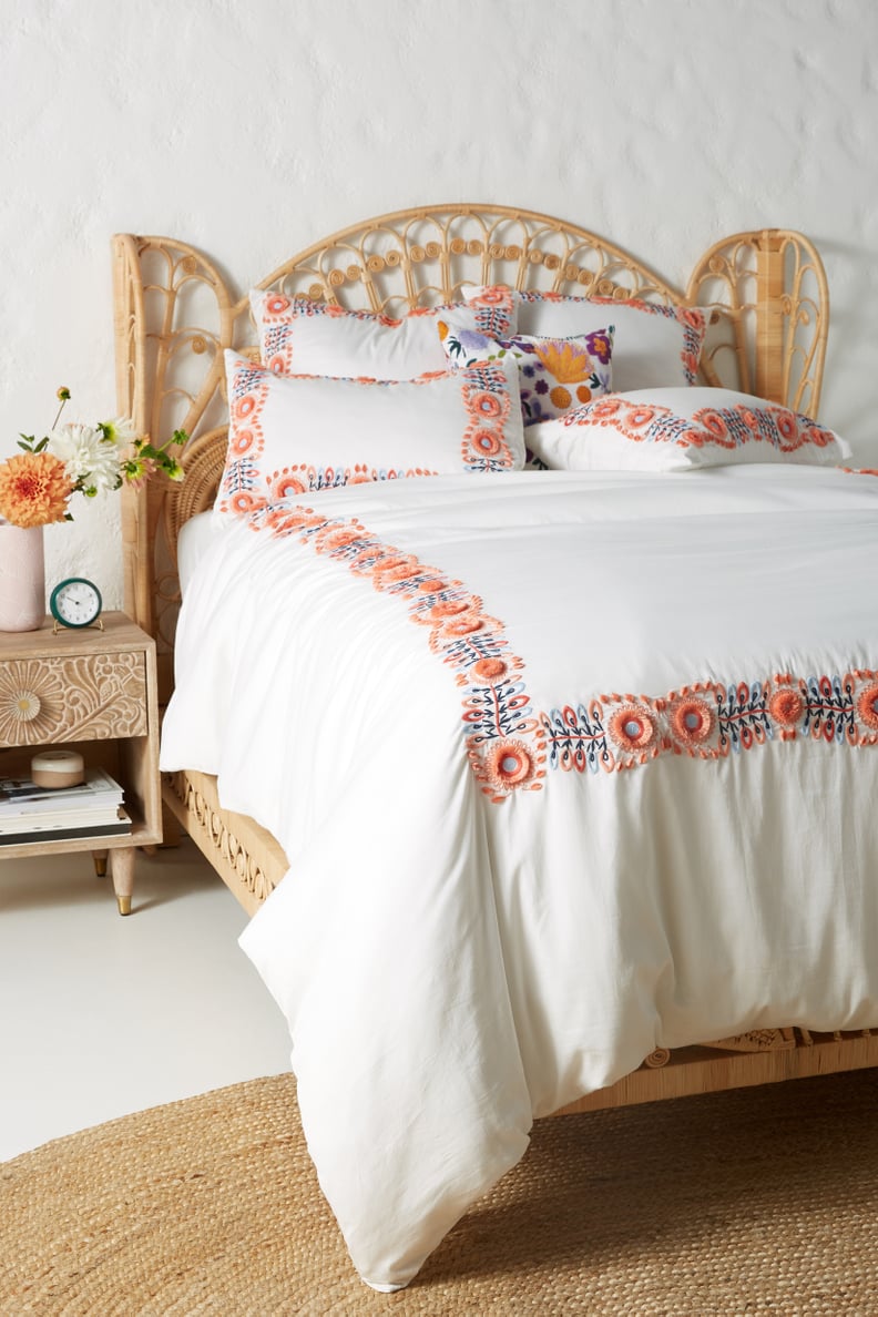 Get the Look: Embroidered Petunia Duvet Cover