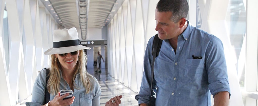 Reese Witherspoon and Jim Toth Matching at the Airport