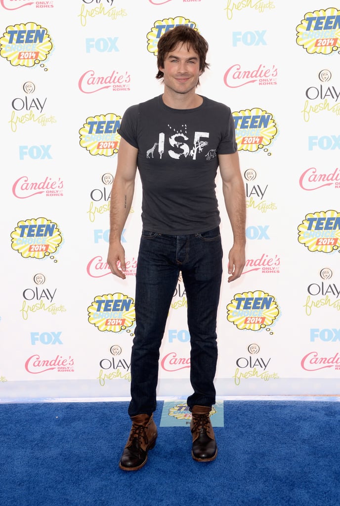 Ian Somerhalder kept it casual for the Teen Choice Awards.