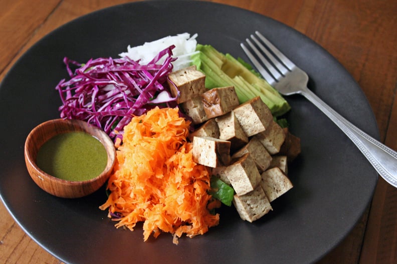 Bento Salad With Matcha Dressing