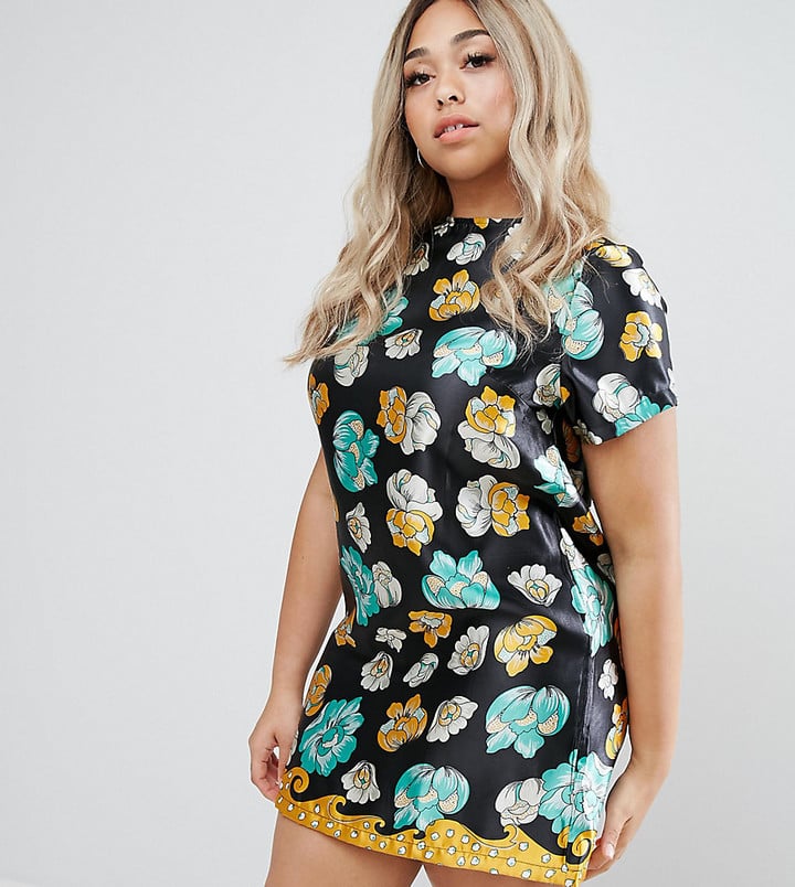 Alice & You Cap Sleeve Floral Print Shift Dress