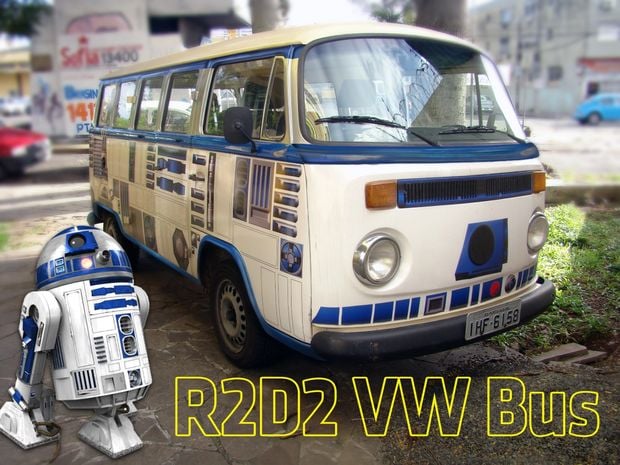 This R2D2 VW Bus